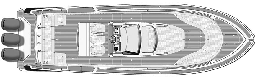 Chris Craft Yachts Catalina 34 floor plan