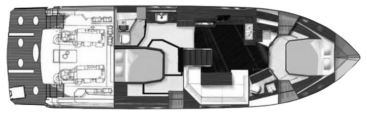 Cruisers Yachts 48 Cantius floor plan