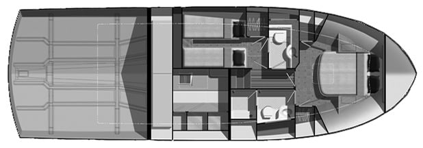 Grand Banks Yachts 54 Heritage EU floor plan