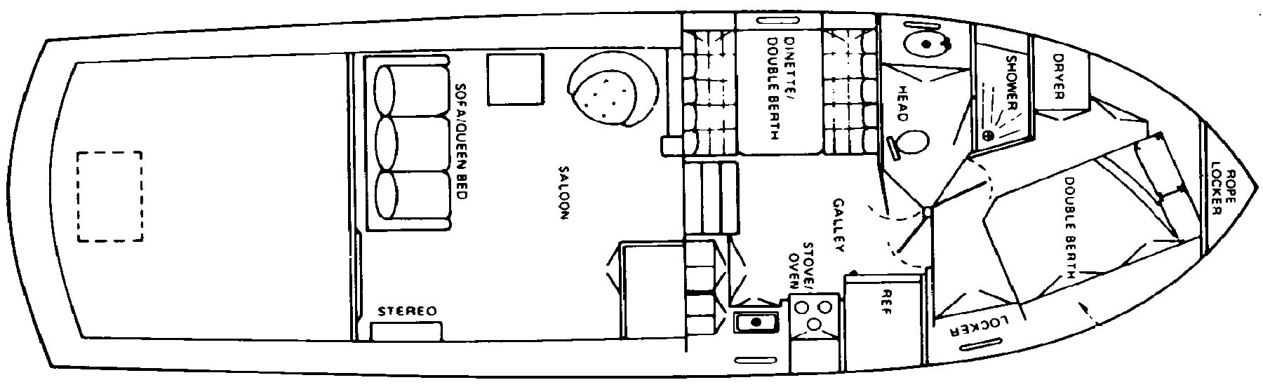 Jersey 40 Dawn floor plan