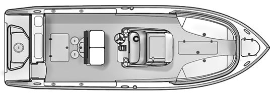 Pursuit Yachts C 260 floor plan
