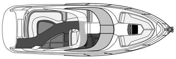 Rinker Yachts 290 Express Cruiser floor plan