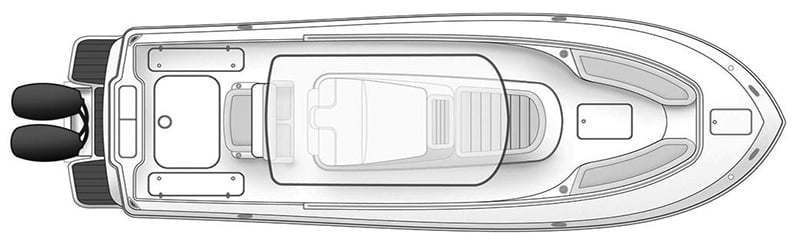 Scout 345 XSF; 350 LXF floor plan