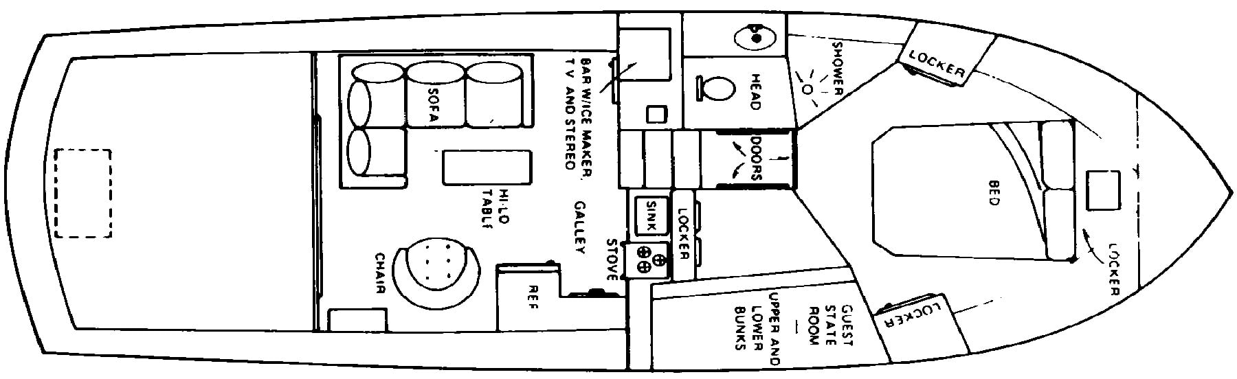 Jersey 40 Dawn floor plan