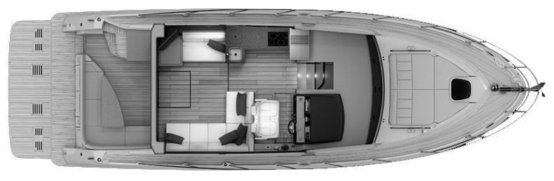 Sea Ray Yachts 400 Sundancer floor plan