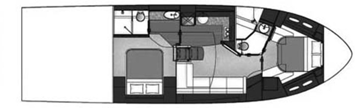 Sea Ray Yachts 510 Sundancer floor plan