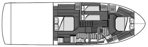 Sea Ray Yachts 510 FLY floor plan