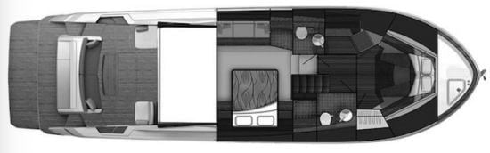 Tiara Yachts 50-53 Flybridge floor plan