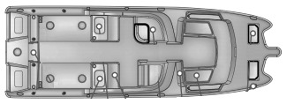 World Cat 290-295-296 Dual Console floor plan
