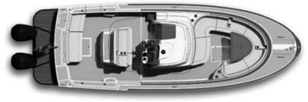 Hunt 32 Center Console floor plan