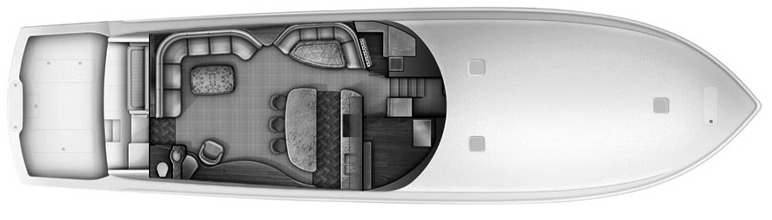Viking Yachts 82 Convertible floor plan