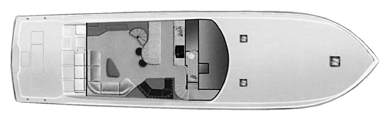 Viking Yachts 74 Convertible floor plan
