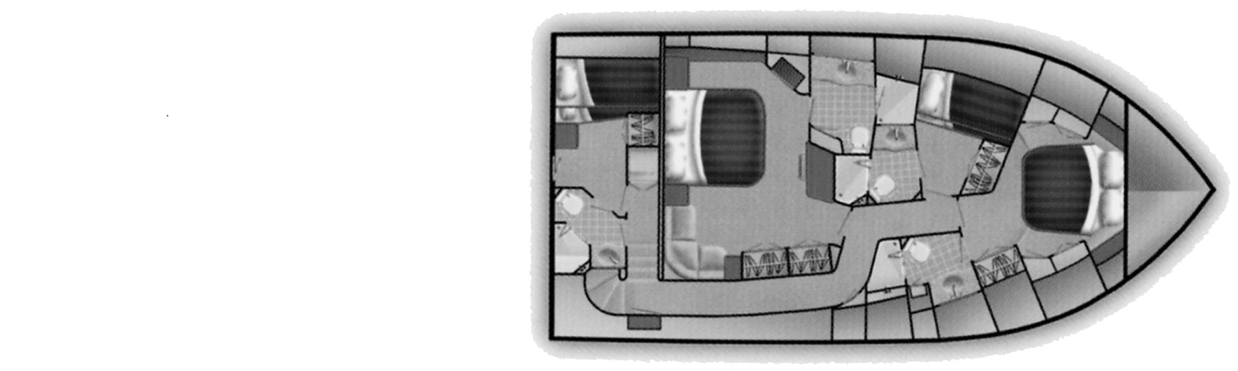 Viking Yachts 74 Convertible floor plan