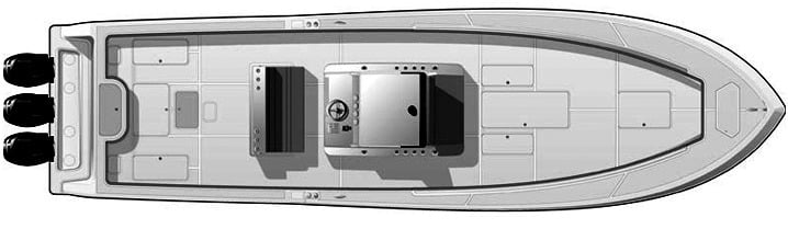 Invincible 42 Open floor plan