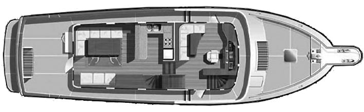 Selene Yachts 57-58 Pilothouse floor plan