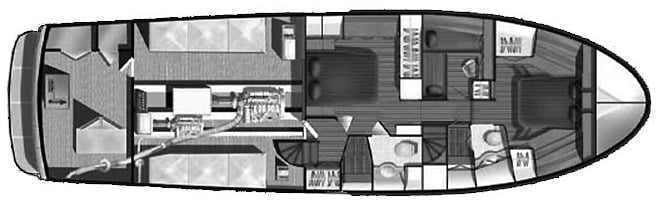 Selene Yachts 57-58 Pilothouse floor plan