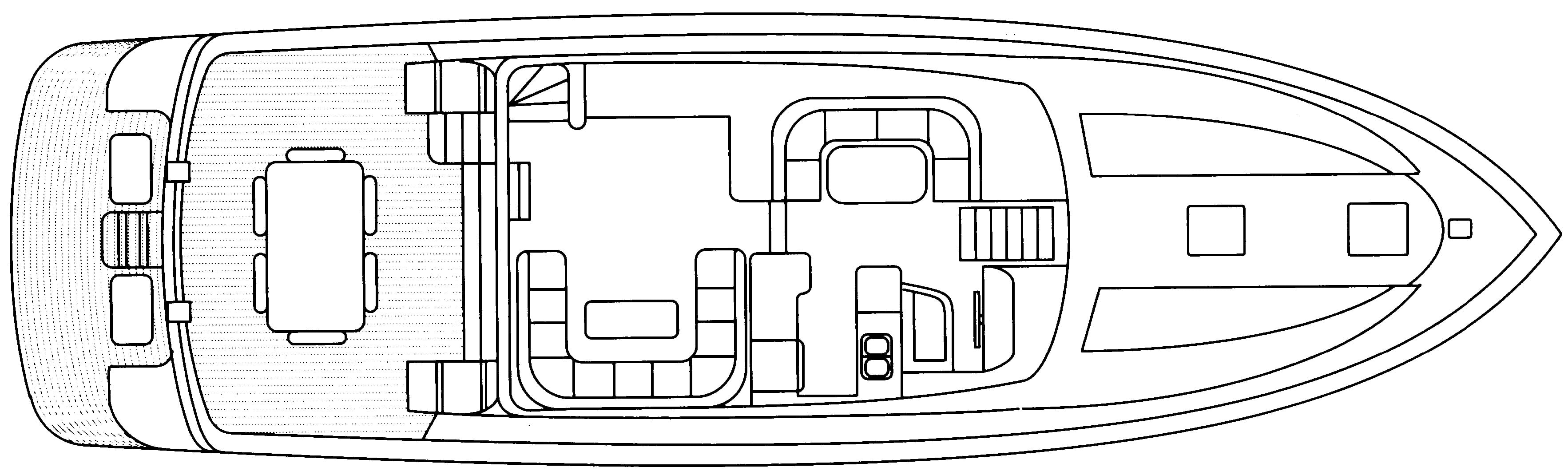 Johnson Yachts 63-65 Motor Yacht floor plan