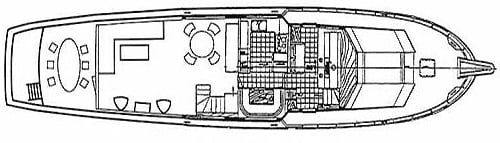 Hatteras Yachts 80 Cockpit Motor Yacht floor plan