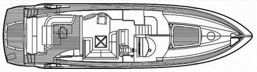Sunseeker Yachts Predator 62 floor plan