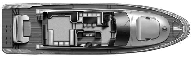 Azimut Yachts 70 Flybridge floor plan