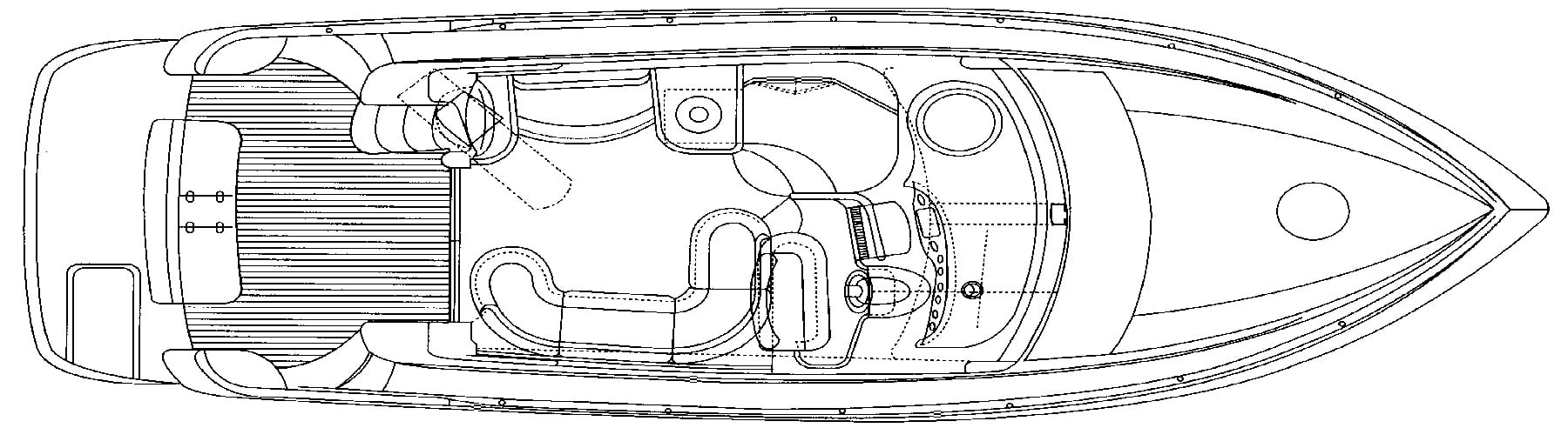Azimut Yachts 39 Flybridge floor plan