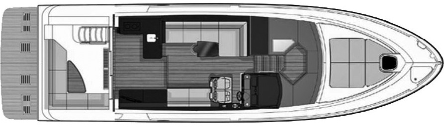 Sea Ray Yachts 460 FLY floor plan