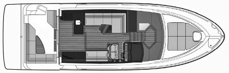 Sea Ray Yachts 460 Sundancer floor plan