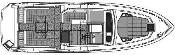 Cruisers Yachts 390 Express Coupe floor plan