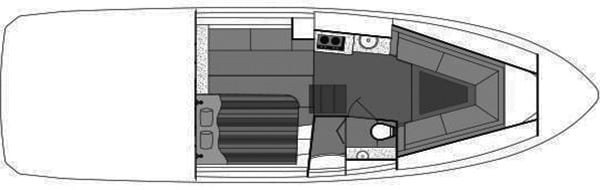 Cruisers Yachts 390 Express Coupe floor plan