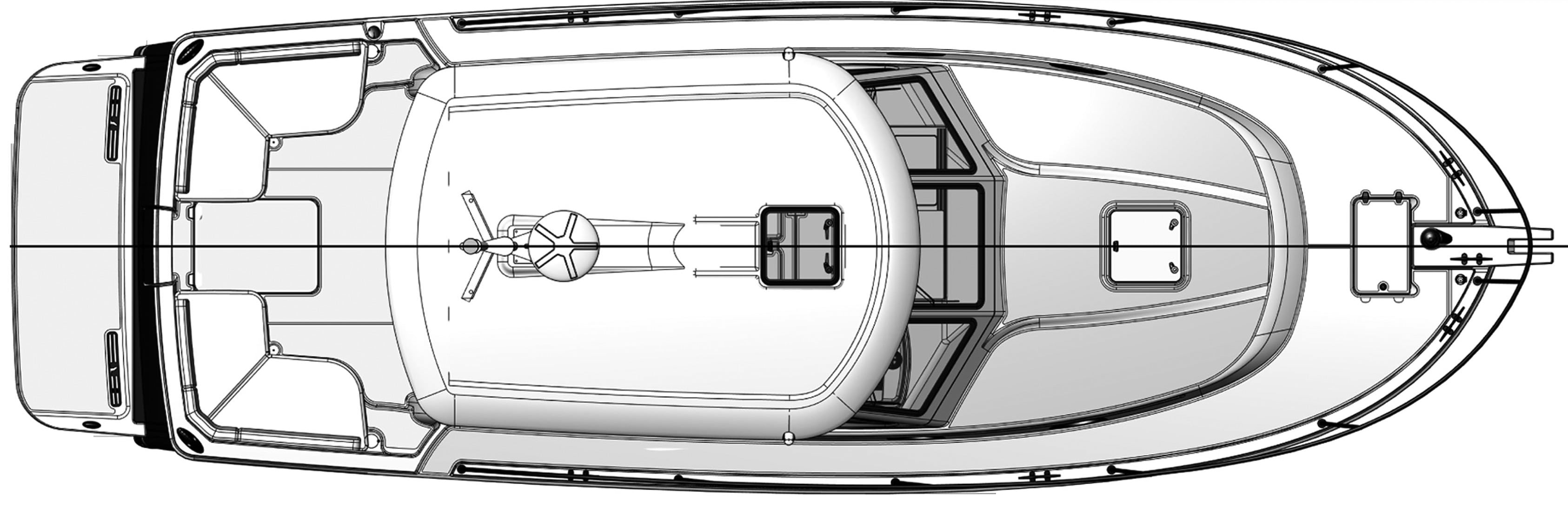 Back Cove Yachts 32 floor plan