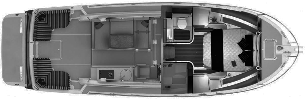 Back Cove Yachts 32 floor plan