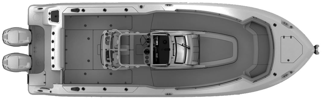 Boston Whaler 280 Outrage floor plan