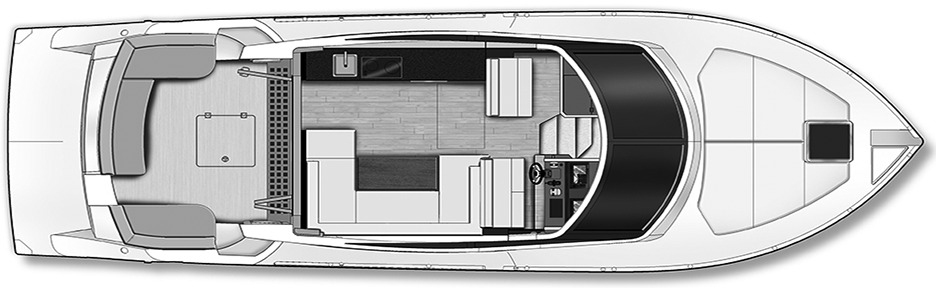 Carver Yachts C43 Coupe floor plan