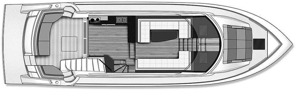 Carver Yachts C52 Coupe floor plan
