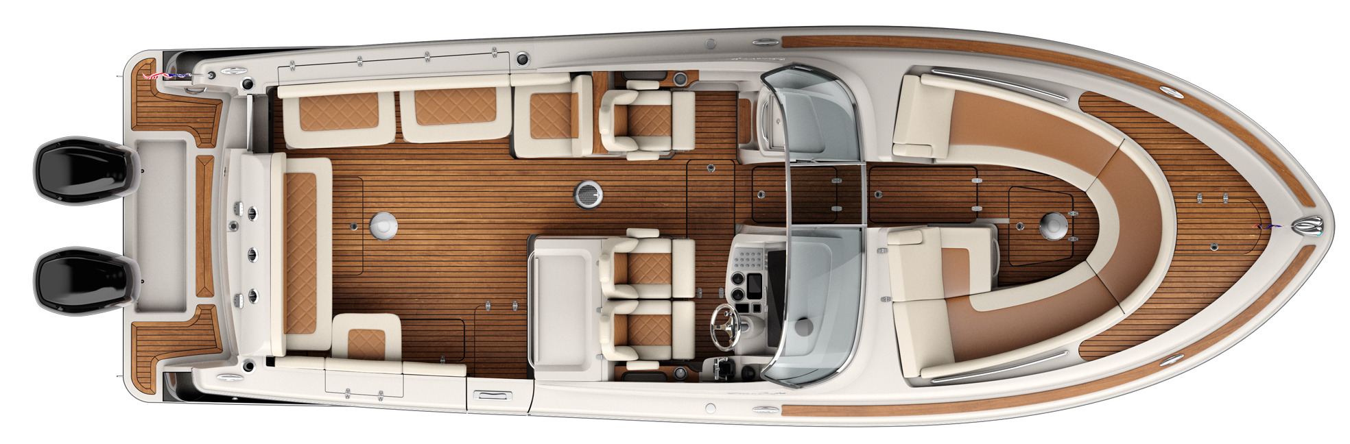 Chris Craft Yachts Calypso 30 floor plan