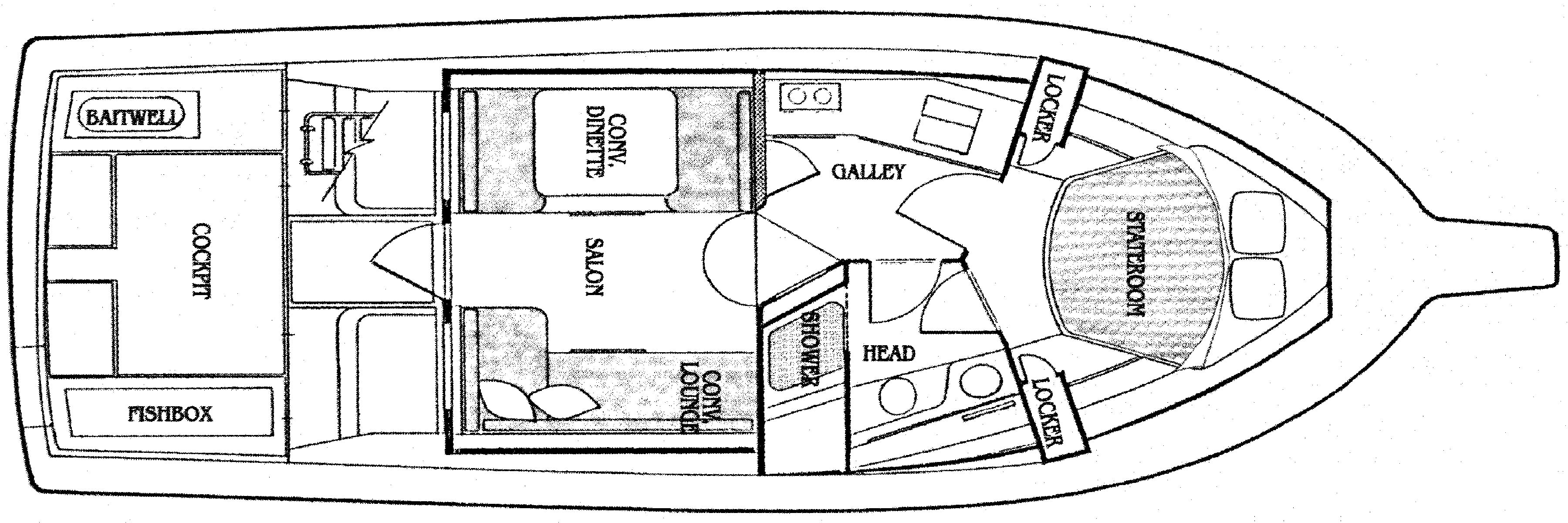 Jupiter 35 Convertible floor plan