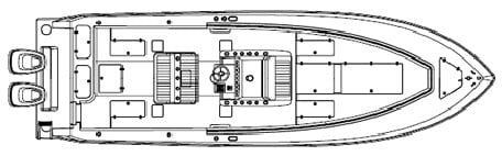 Contender 32 ST floor plan