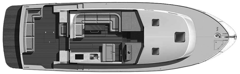 Grand Banks Yachts Eastbay 44 SX floor plan