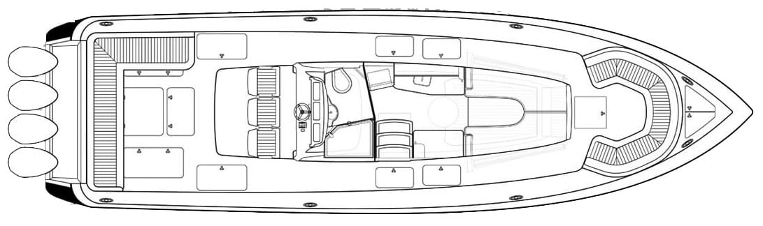 Intrepid Yachts 475 Panacea floor plan