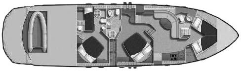 Pershing Yachts 62 floor plan