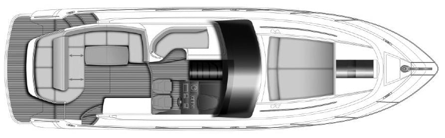 Princess Yachts V39 floor plan