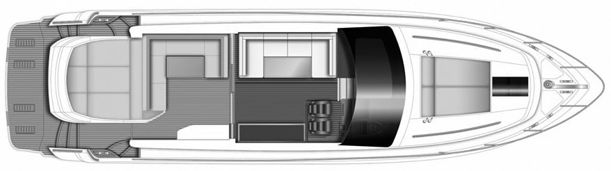 Princess Yachts V58 floor plan
