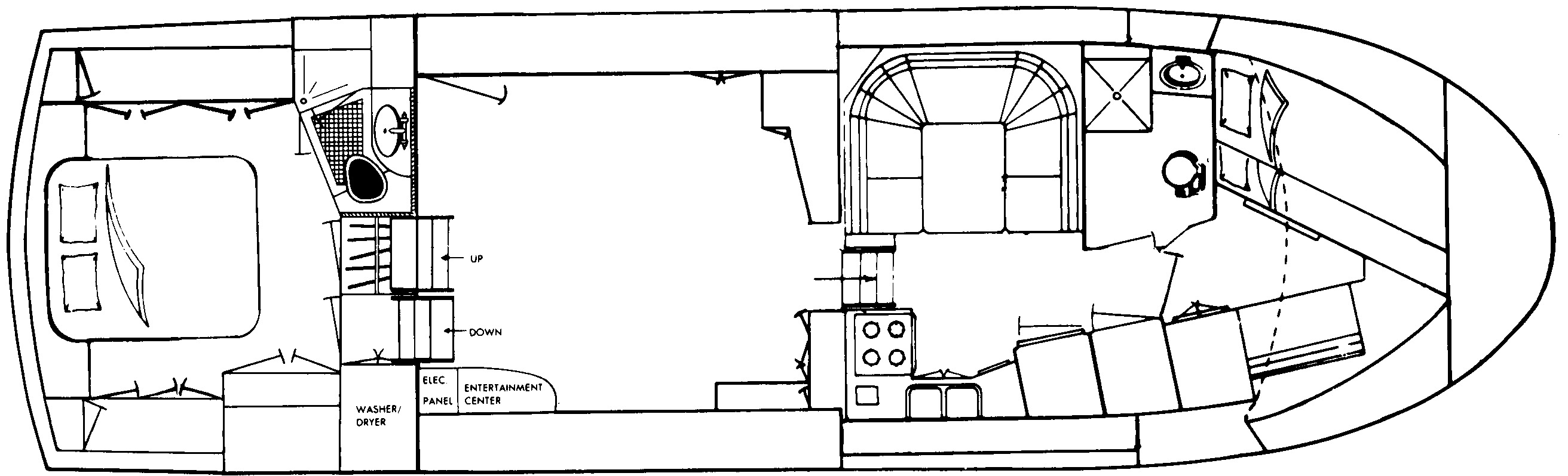 Kha Shing 49 Motor Yacht floor plan