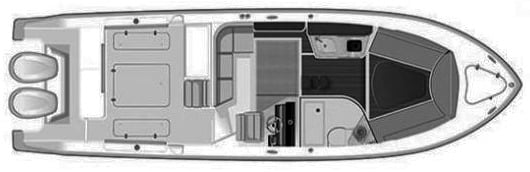 Pursuit Yachts OS 325 Offshore floor plan