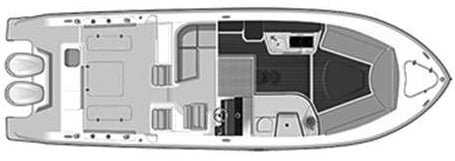 Pursuit Yachts OS 355 Offshore floor plan