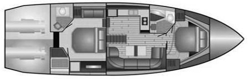 Regal Yachts 53 Sport Coupe floor plan