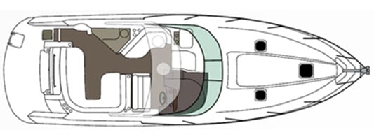 Rinker Yachts 370 EX floor plan