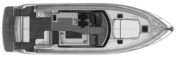 Riviera Yachts 4800 Sport Yacht floor plan
