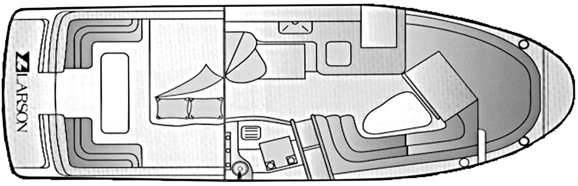 Larson 270 Mirado; 270 Cabrio floor plan