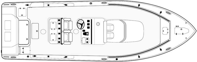 Sea Hunt 30 Gamefish floor plan